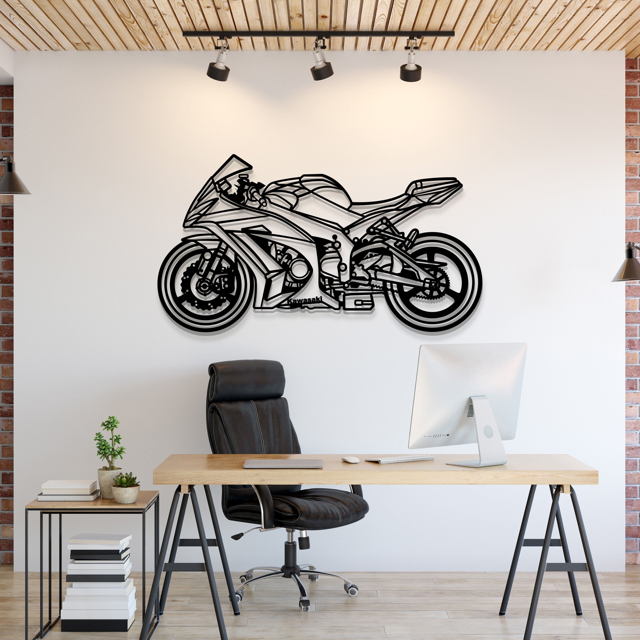 2011 kawasaki zx10r metal wall art