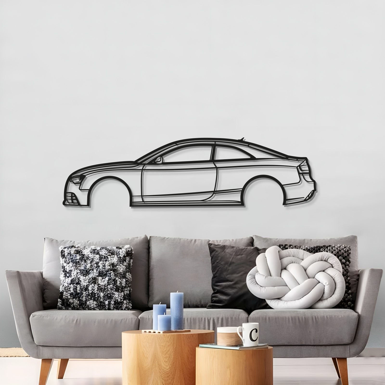 Audi RS5 Coupe 2014 metal wall art perfect for mancave or office display