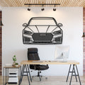 2018 Audi RS5 front view metal wall art – laser‑cut steel silhouette with matte powder‑coat finish