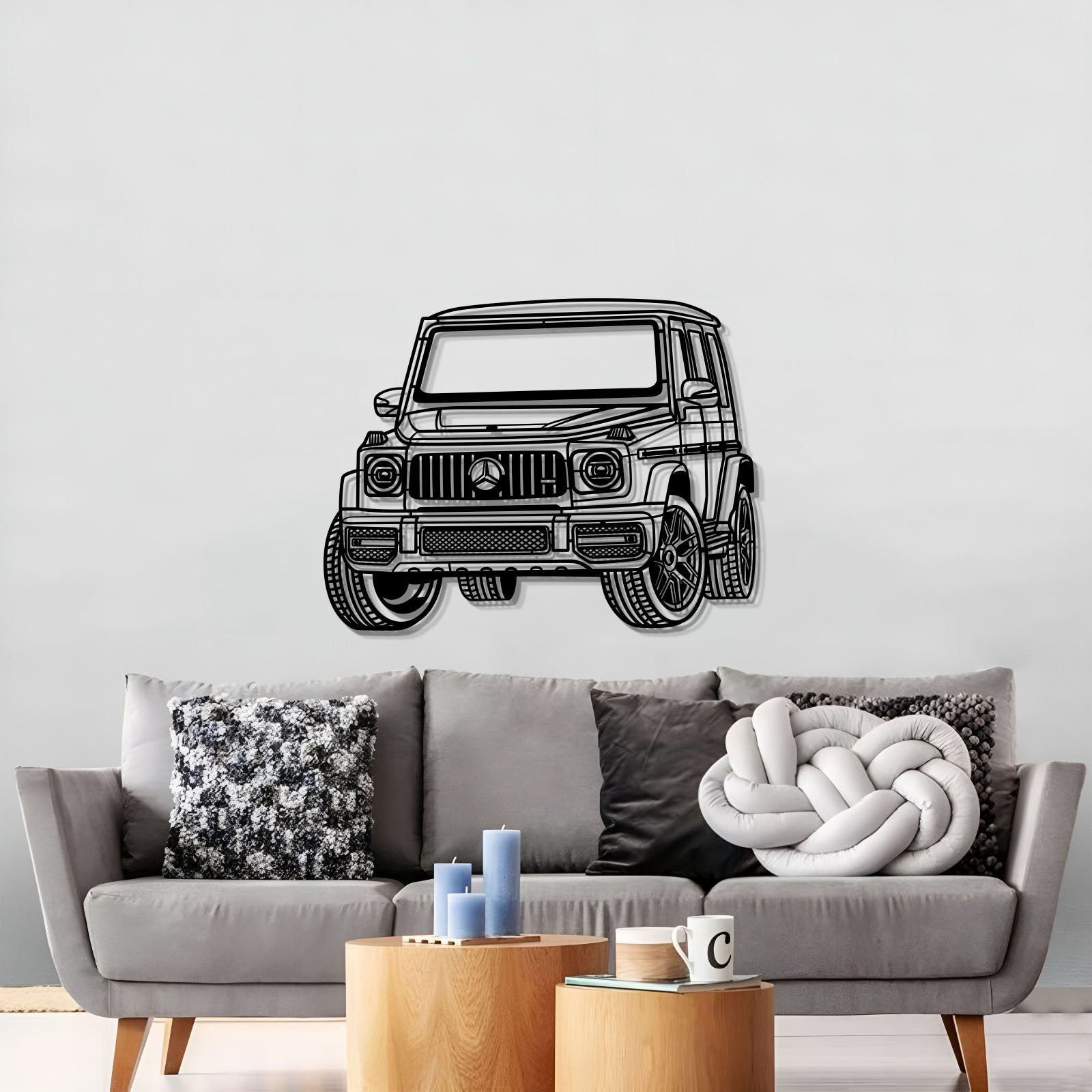 Large 2019 G63 AMG metal wall art for garage or man cave