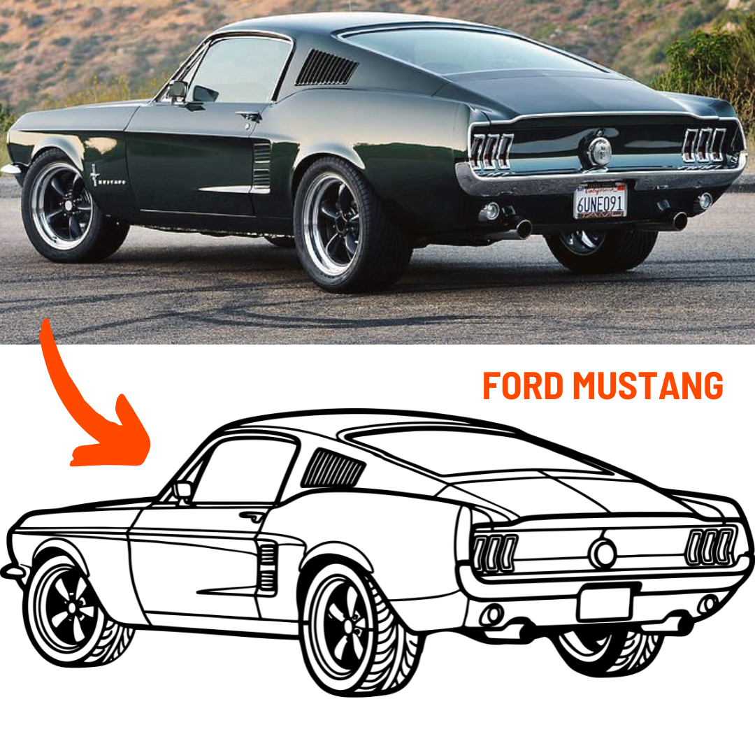 Personalizat - Tablou Metalic cu mașina ta