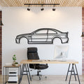 BMW E46 M3 CSL metal car wall art silhouette for garage décor
