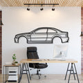 BMW E46 M3 metal car wall art silhouette for garage décor