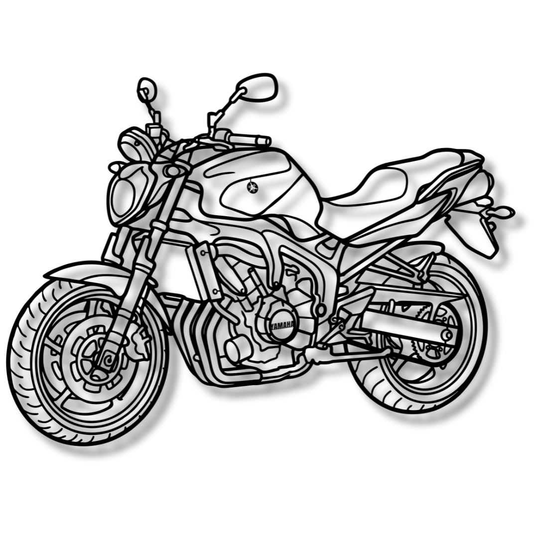 Motocicleta YAMAHA - Tablou Contur Metalic