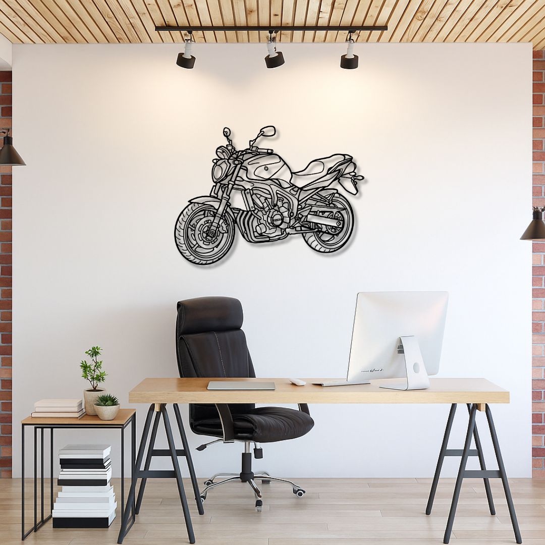 Motocicleta YAMAHA - Tablou Contur Metalic