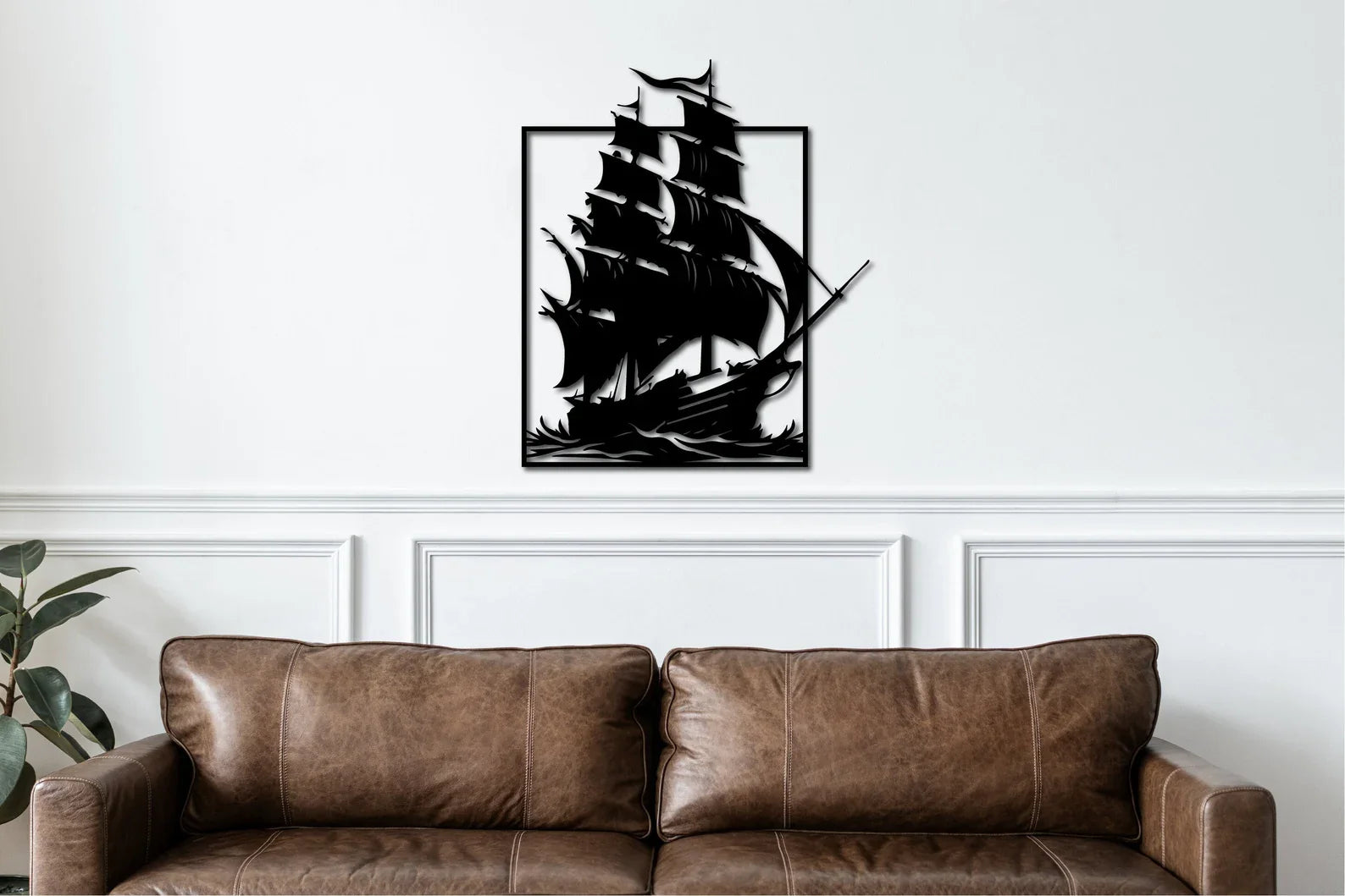 Vapor cu Panze – Tablou Contur Metalic - FOLDART