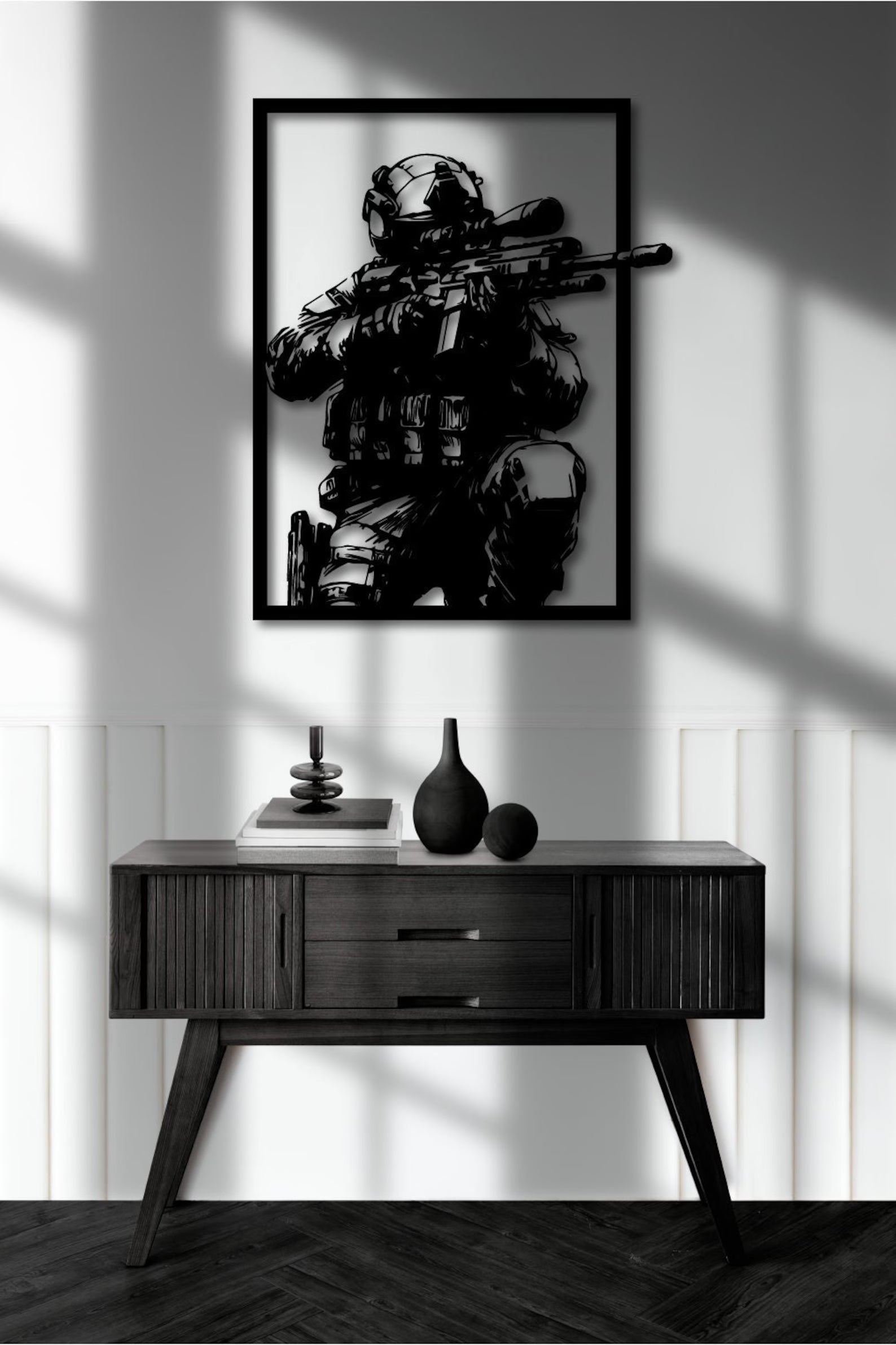 Soldat – Tablou Contur Metalic - FOLDART