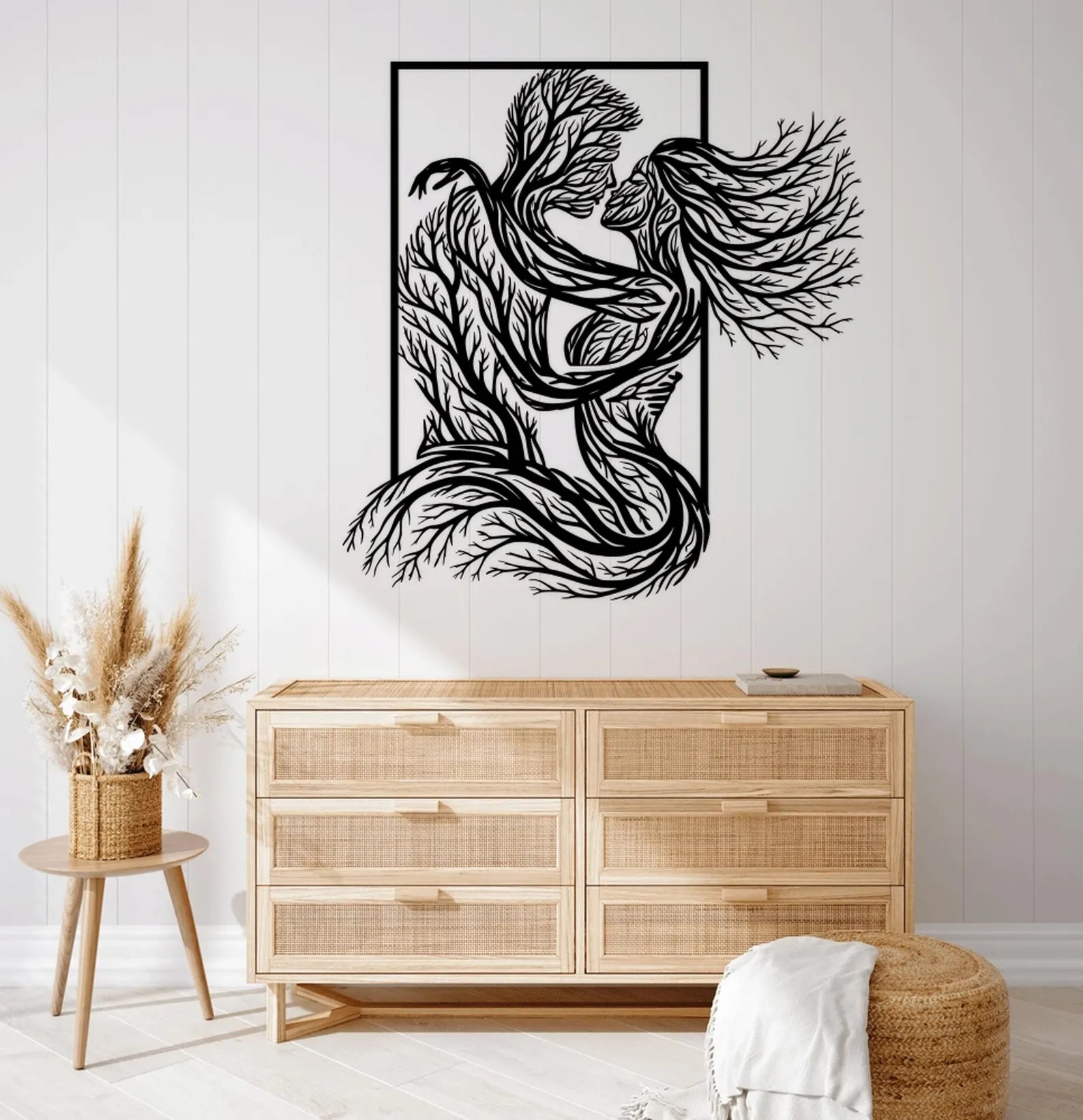 Siluete Cuplu – Tablou Contur Metalic - FOLDART