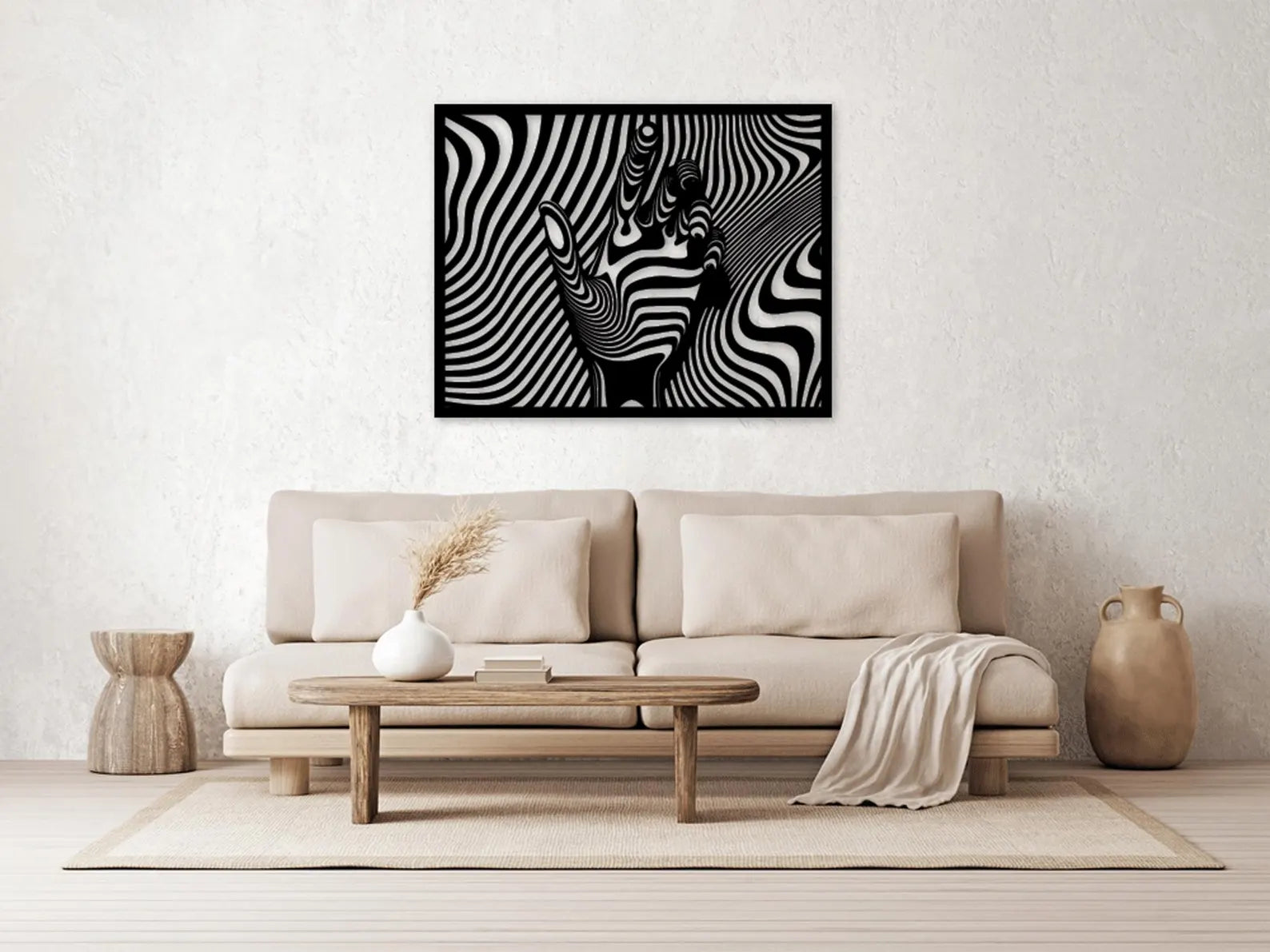 Mana Abstract – Tablou Contur Metalic - FOLDART