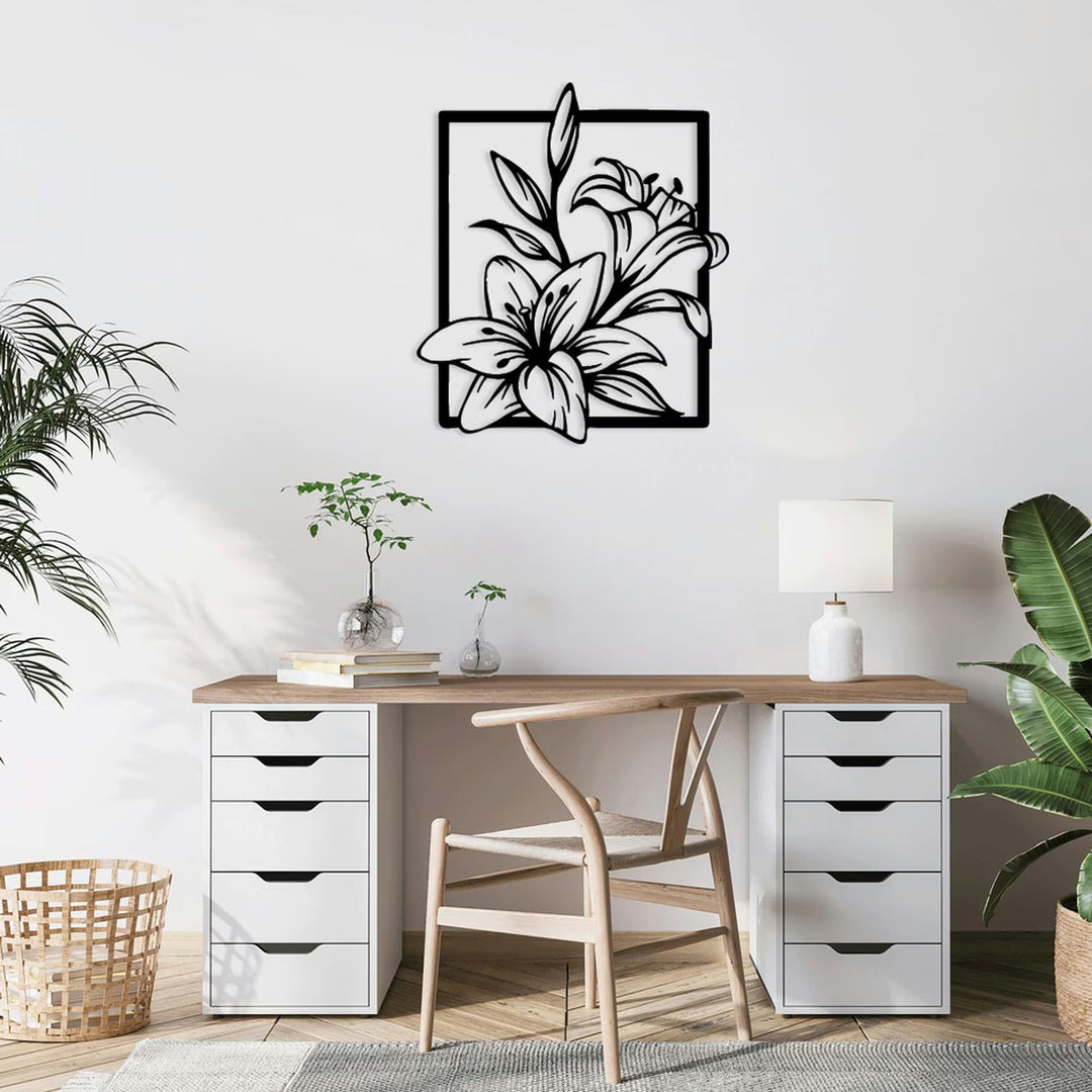 Flori in Rama – Tablou Contur Metalic - FOLDART