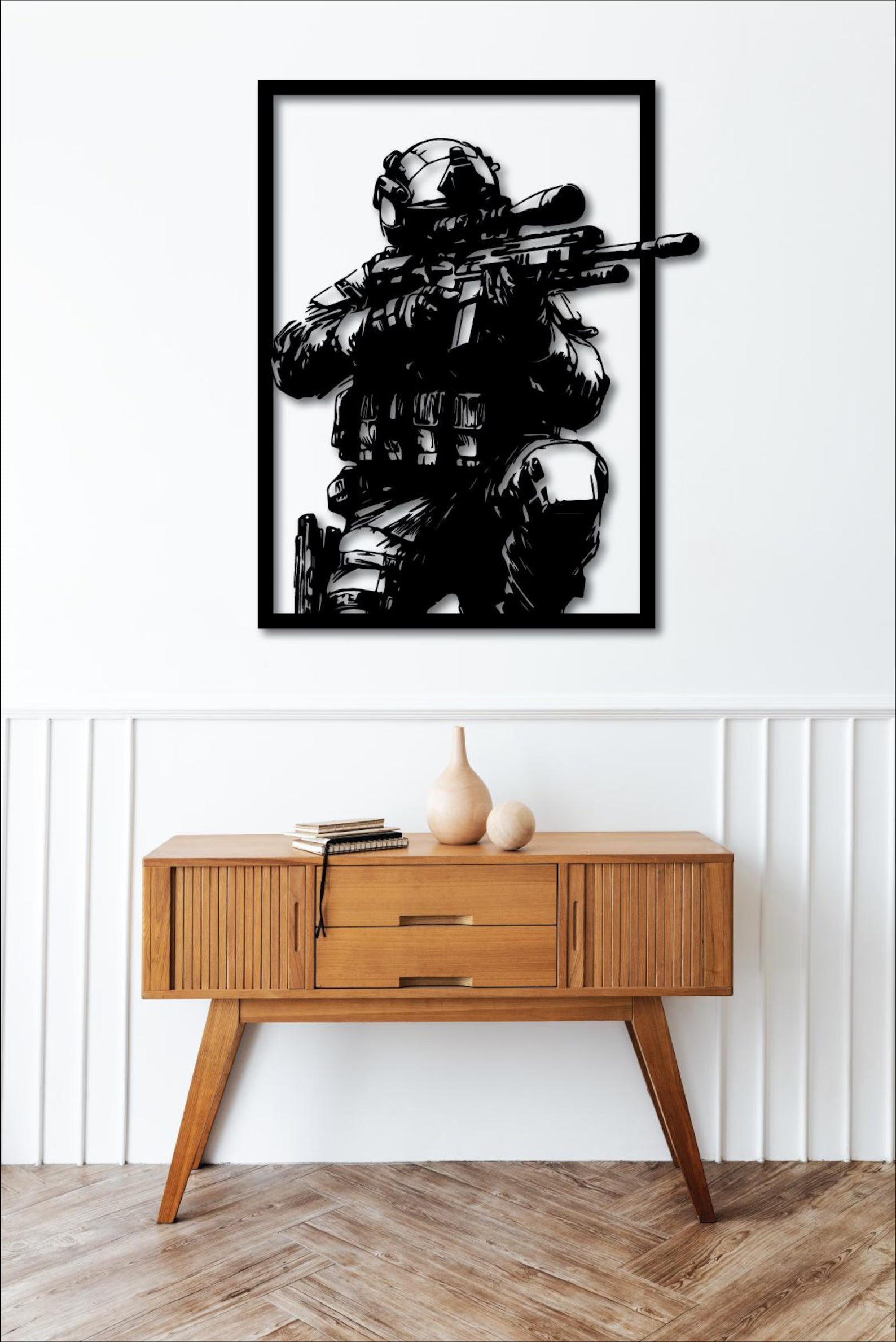 Soldat – Tablou Contur Metalic - FOLDART