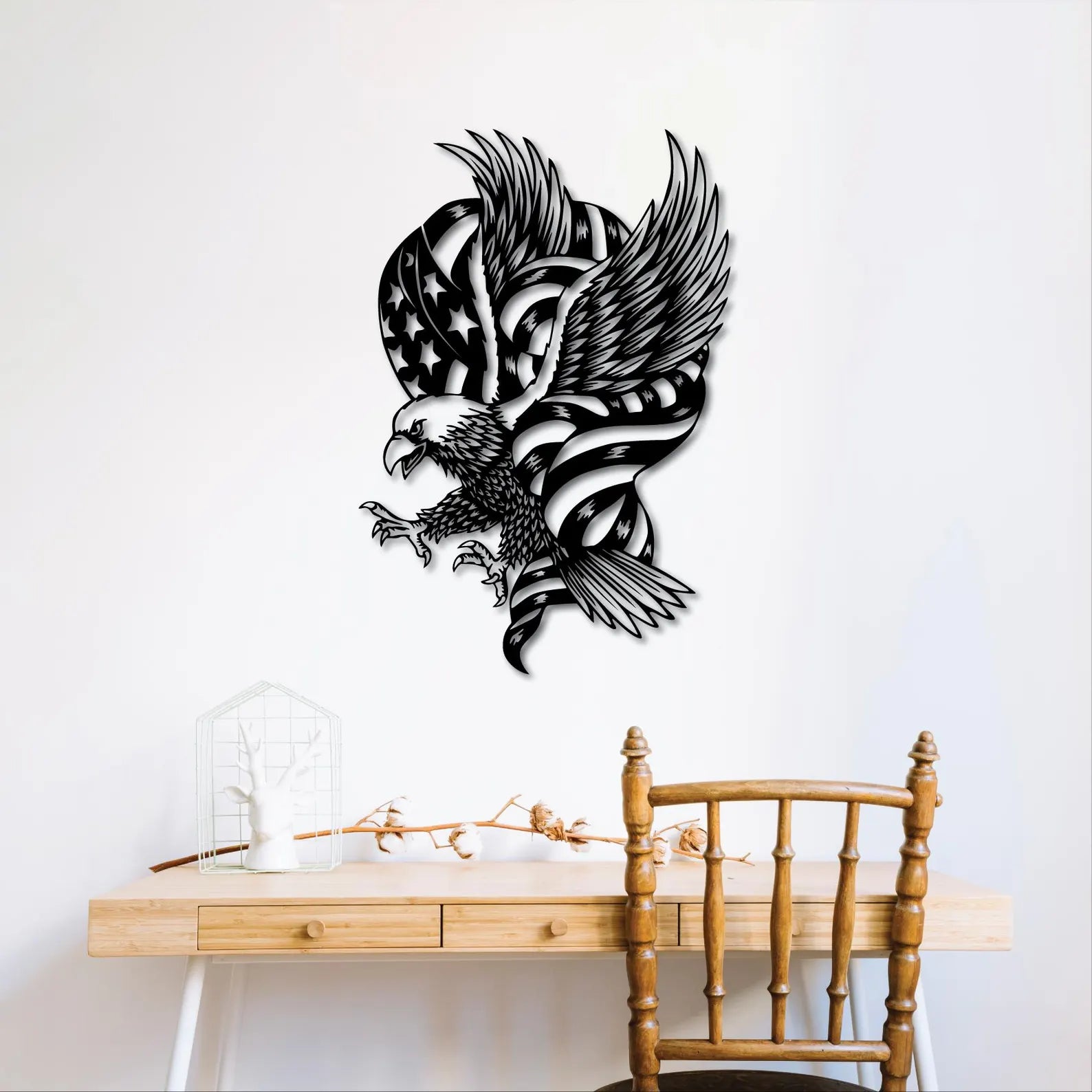 Vultur USA – Tablou Contur Metalic - FOLDART