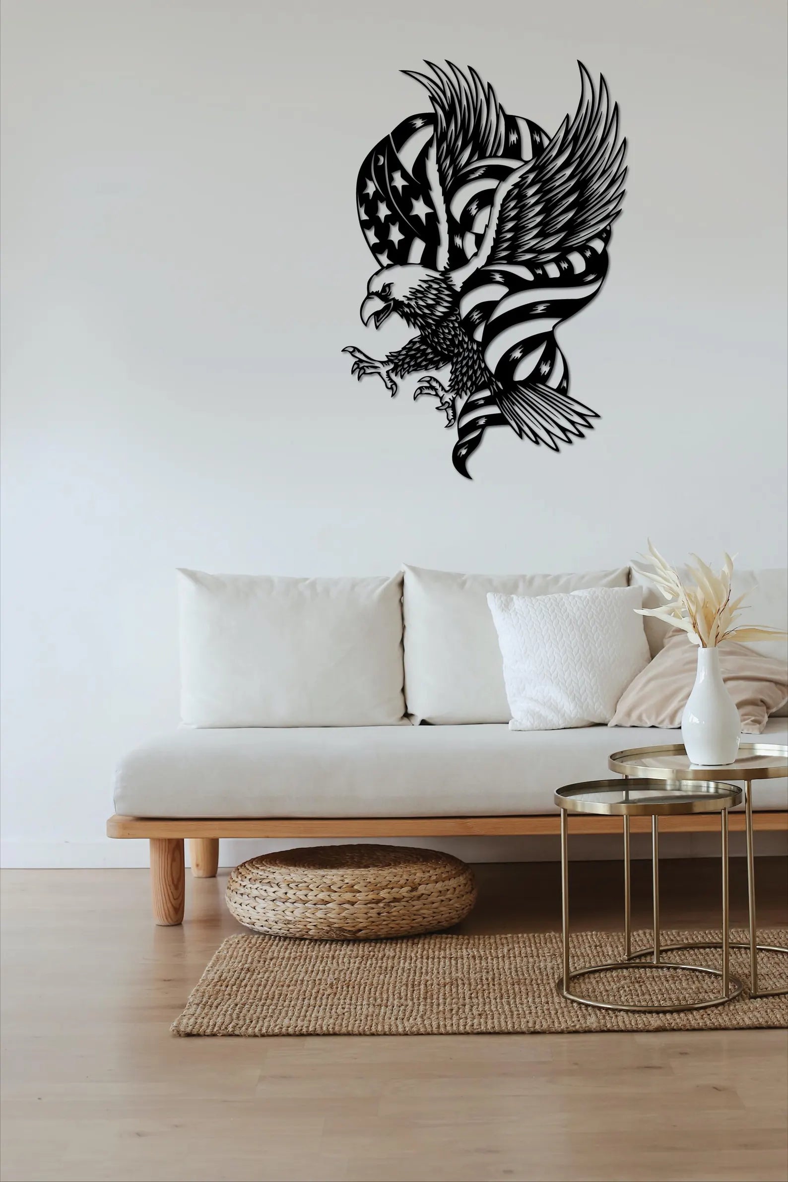 Vultur USA – Tablou Contur Metalic - FOLDART