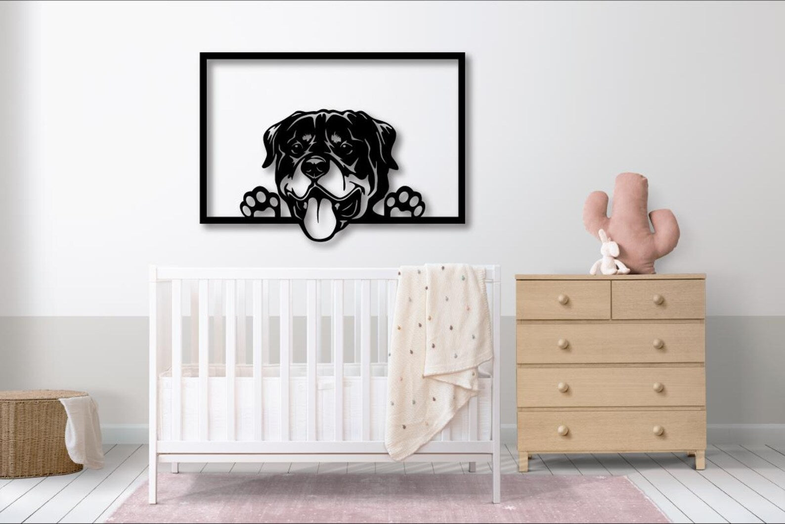 Catel Portret – Tablou Contur Metalic - FOLDART