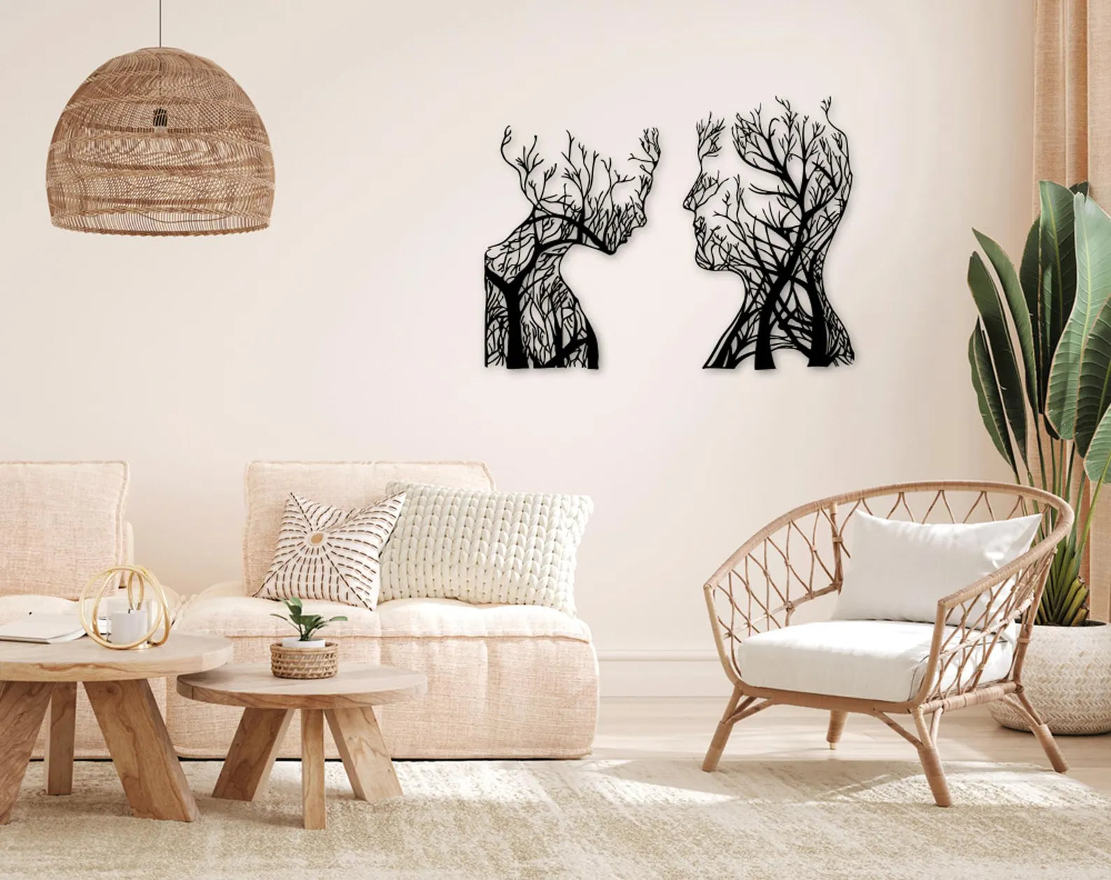 Siluete Natura – Tablou Contur Metalic - FOLDART