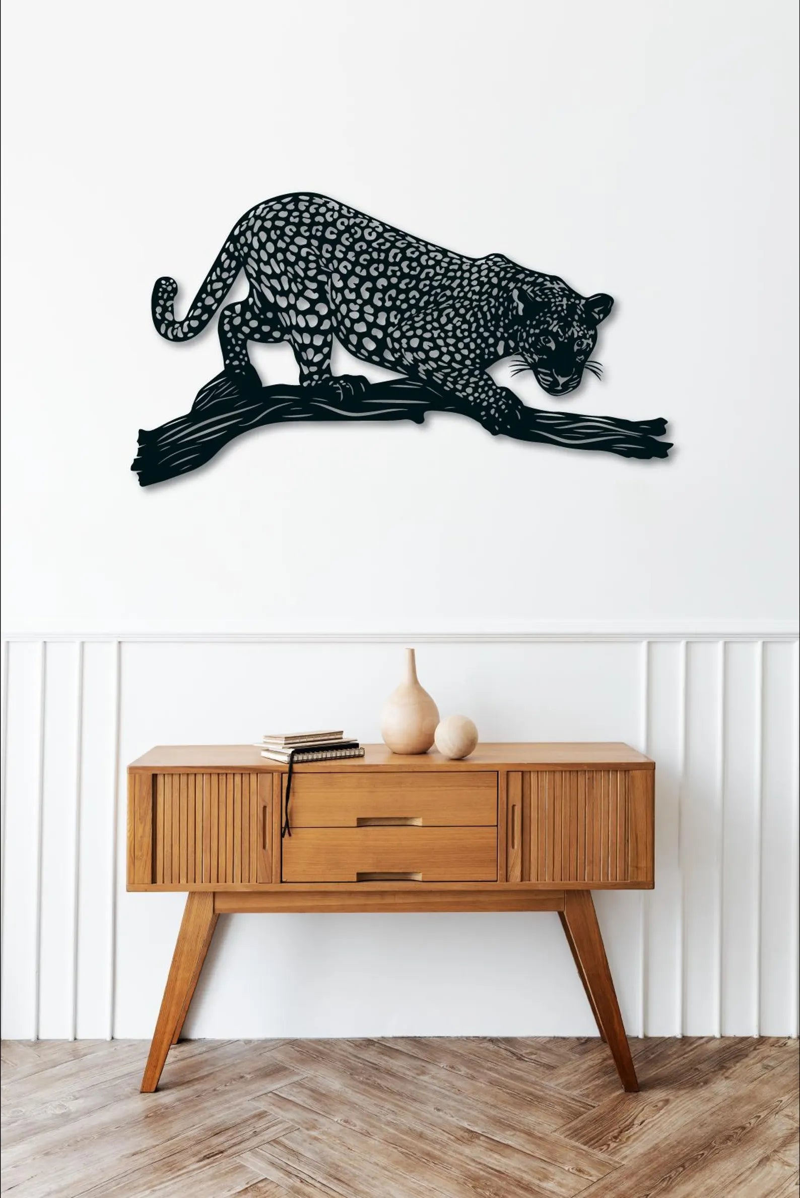 Leopard – Tablou Contur Metalic - FOLDART