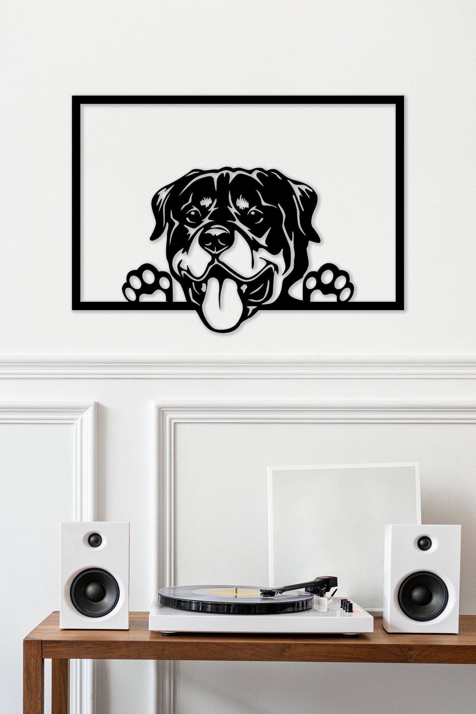 Catel Portret – Tablou Contur Metalic - FOLDART