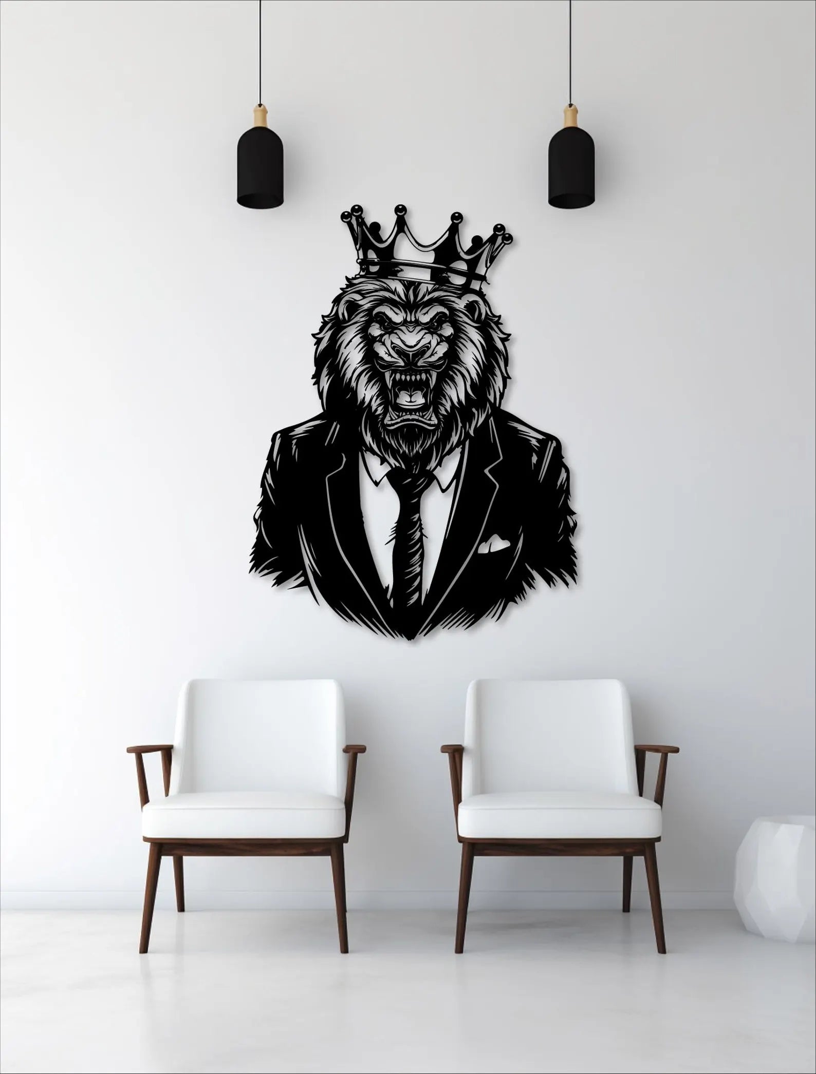 Leu Elegant – Tablou Contur Metalic - FOLDART