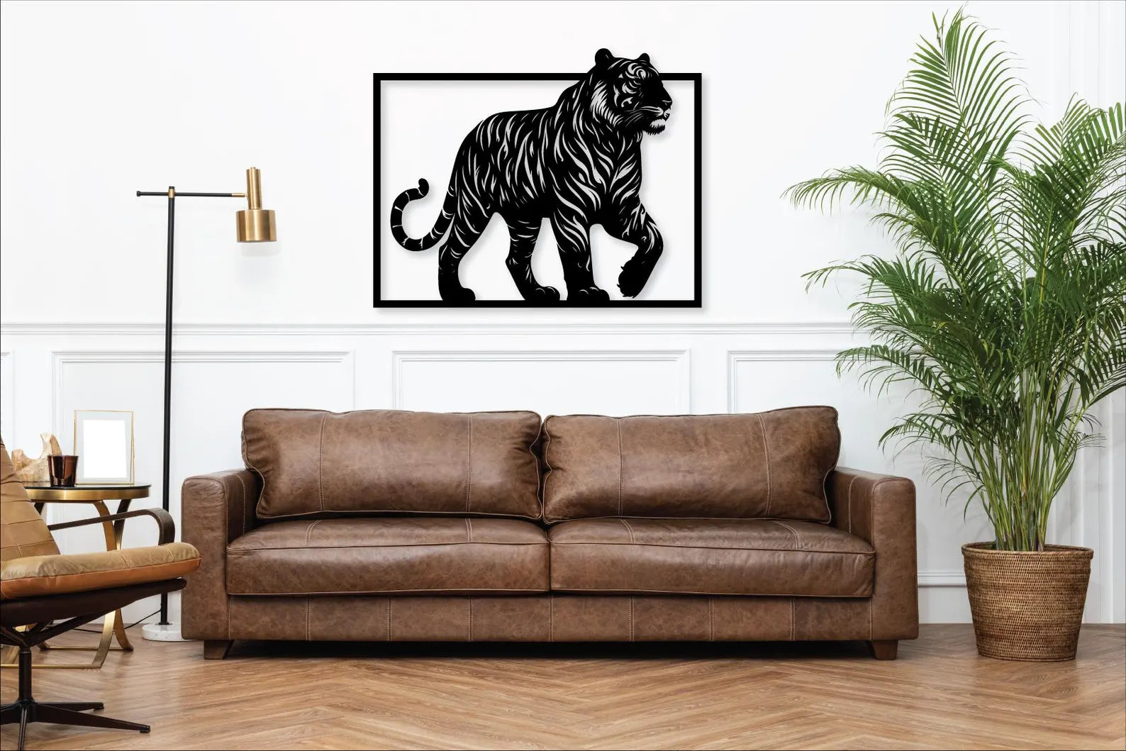 Tigru – Tablou Contur Metalic - FOLDART