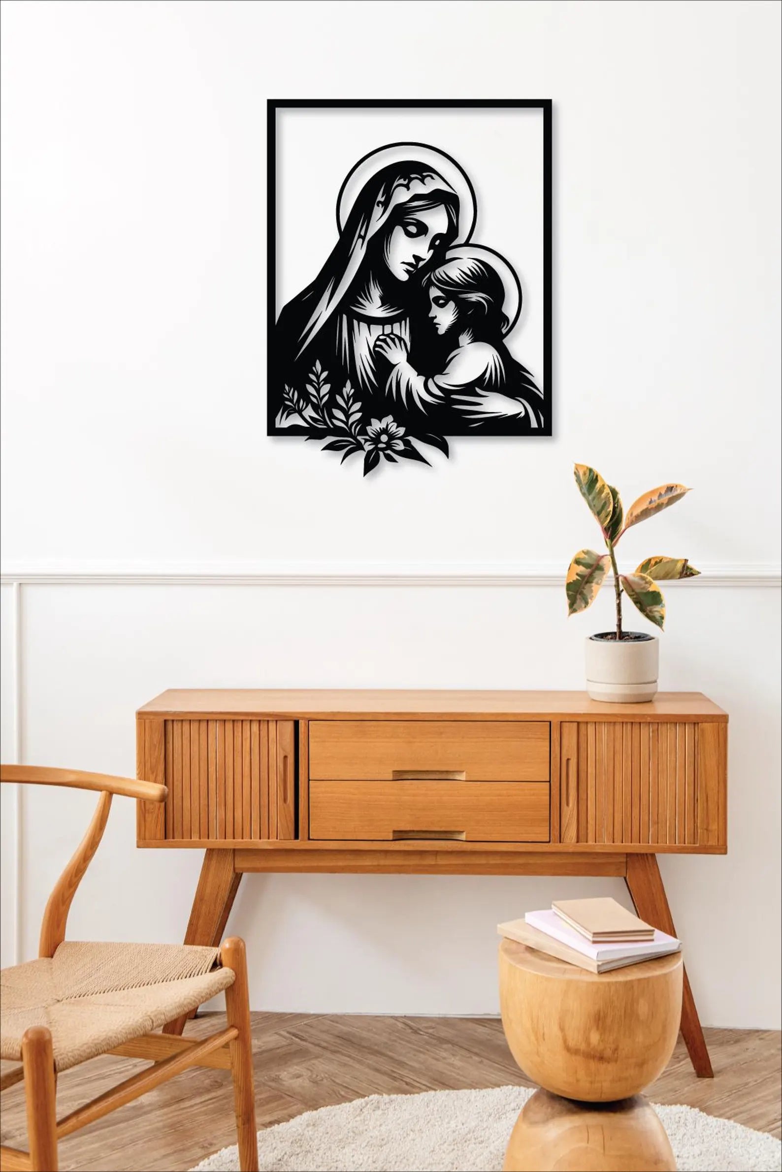 Icoana Portret – Tablou Contur Metalic - FOLDART