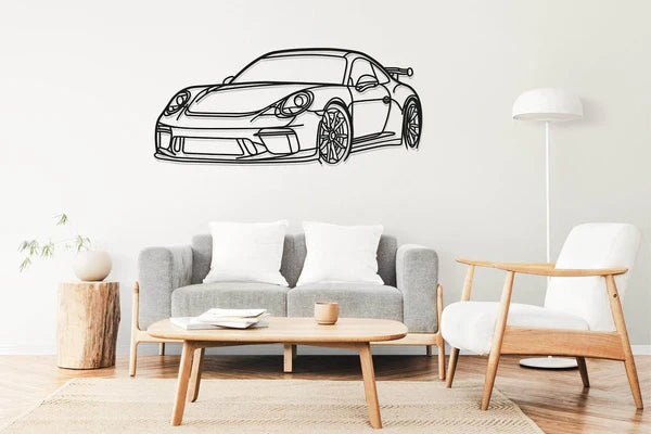 PORCHE 911 GT3 Model 991 Perspectivă - Tablou Contur Metalic - FOLDART