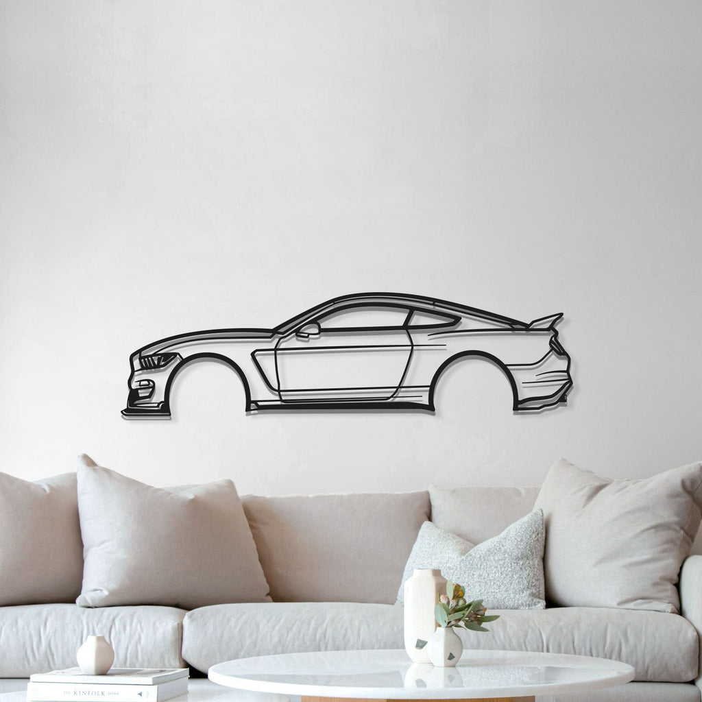 Laser Cut 2017 Ford Mustang Shelby GT350 Steel Wall Decor Aggressive Muscle Silhouette
