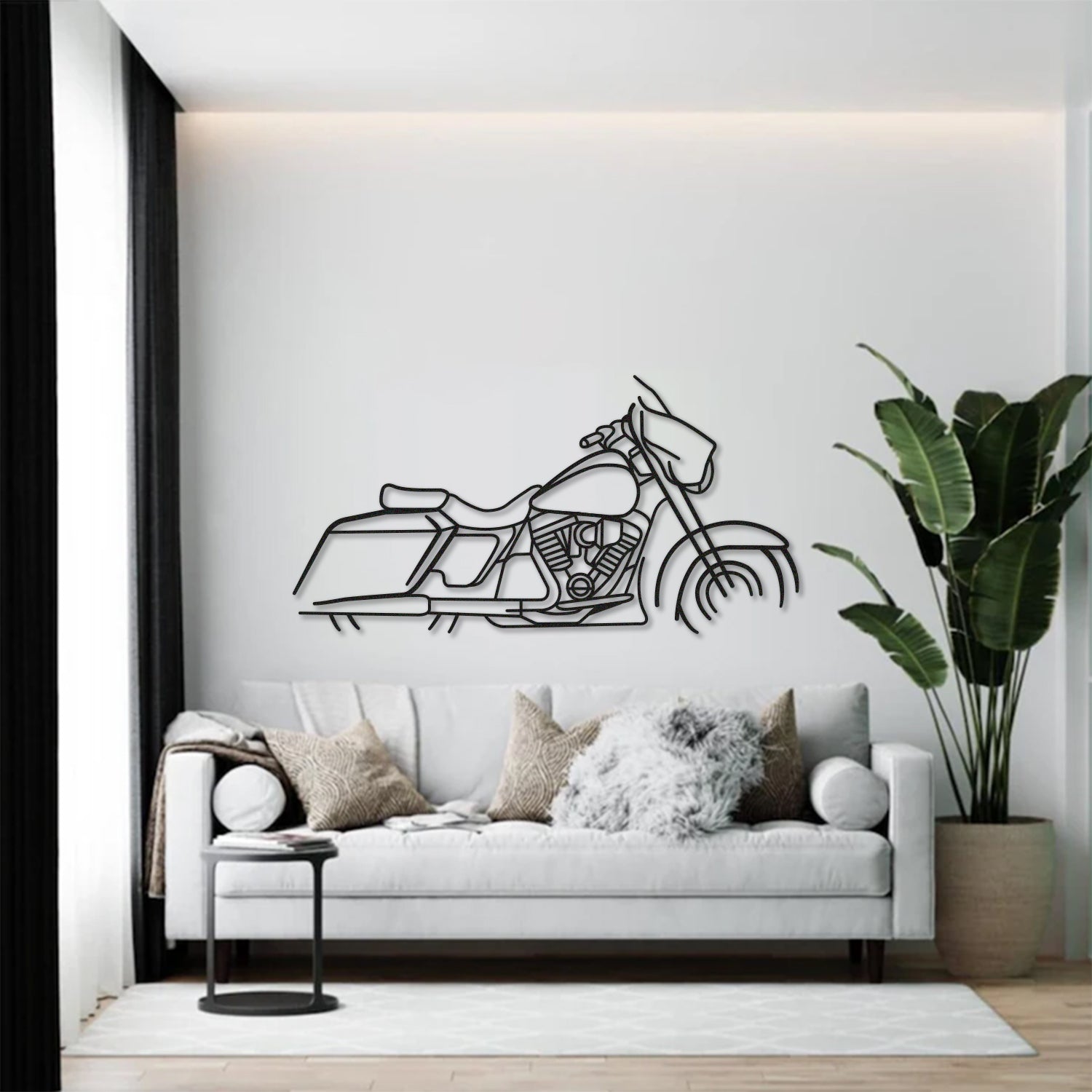 street glide motorcycle metal decor