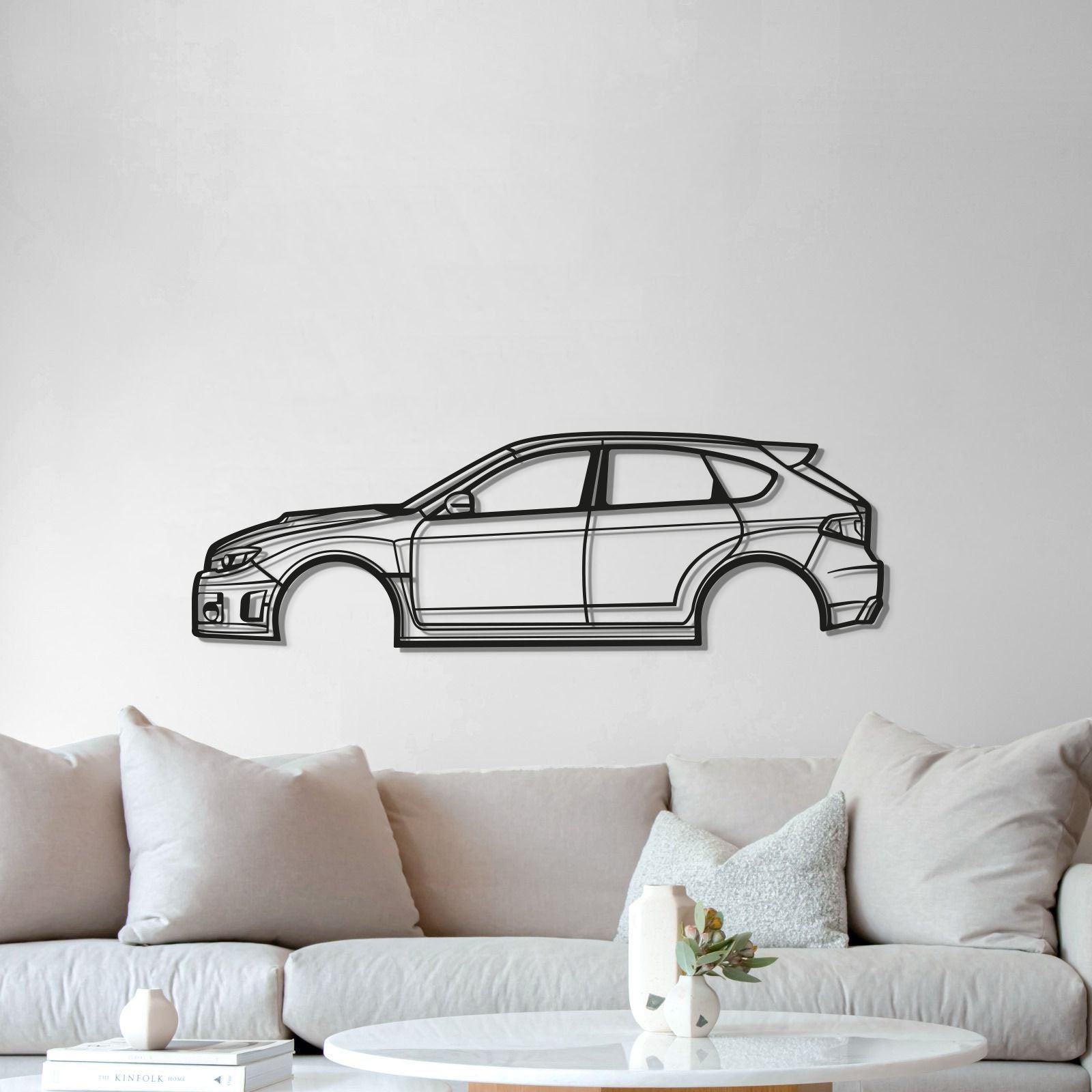 Subaru WRX STI Hatchback 2013 metal wall art ideal gift for car enthusiasts